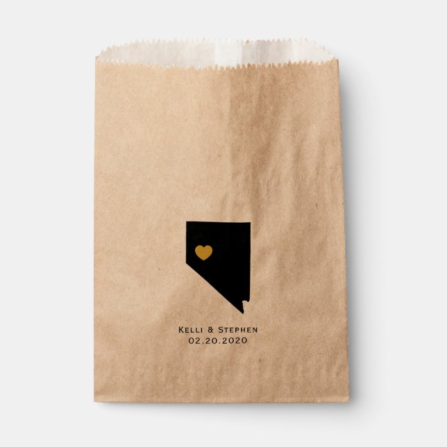 Sacolinha Nevada Wedding Favor Treat Sacks, Sacos-Presente (Frente)