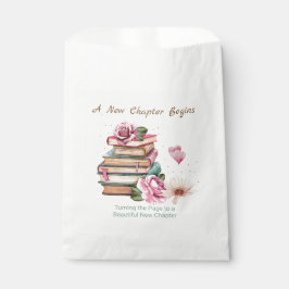 Sacolinha New Chapter Begins Romantic Book Theme Floral