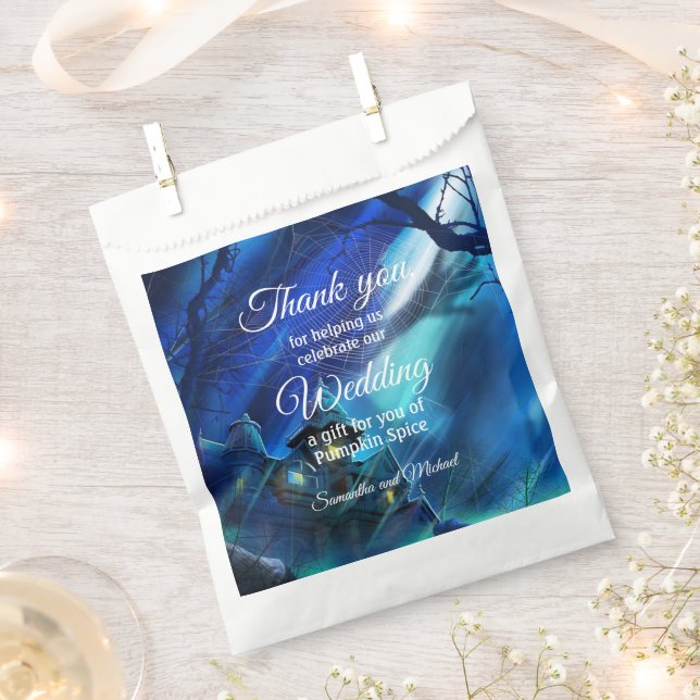 Sacolinha Noite De Halloween Obrigado Adicionar Nomes (Cortado)