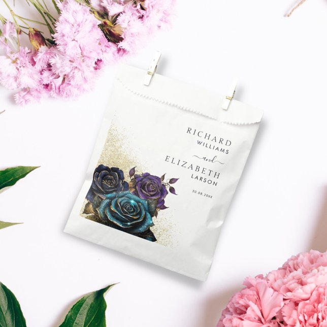 Sacolinha Noiva de Glitter Rosa Gótico Escuro (Criador carregado)