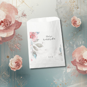 Sacolinha Noiva de Rosa e Flores Silvestres Abstratas Modern