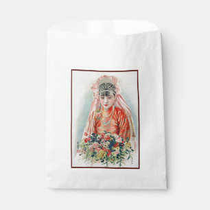 Sacolinha Noiva de Vermelho em Casamento Chinês em Xangai