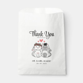 Sacolinha Noiva e Noivo Gatinho Fofo