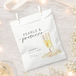 Sacolinha Noiva Pérolas e Prosecco Personalizado Mínimo