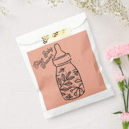 Sacolinha Nome da Almofada do Frasco do chá de fraldas