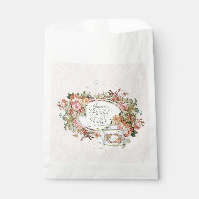 Sacolinha Nome da Marca Chá de panela Blush Rosa Parte de Ch (Frente)