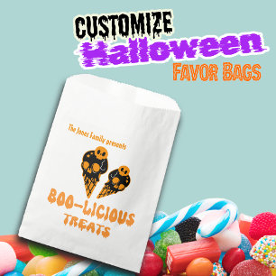 Sacolinha Nome Personalizado de Tratamentos Boo-liciosos