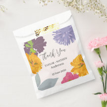 Nomes de Casal de Noiva Floral Abstrato Moderno