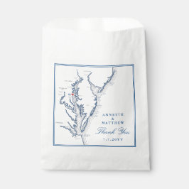 Sacolinha North Beach Maryland Obrigado pelo casamento