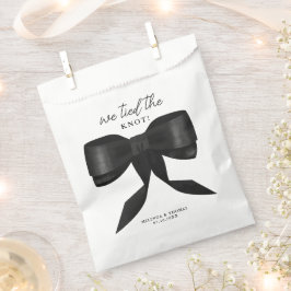 Sacolinha Nós Amarrámos O Casamento De Arco Negra Do Nó