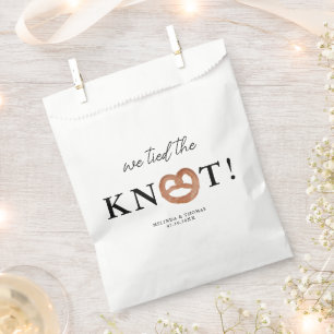 Sacolinha Nós Amarramos O Favor Do Casamento Knot Pretzel