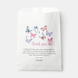 Sacolinha Nossa Pequena Festa de aniversário De Borboleta Ob