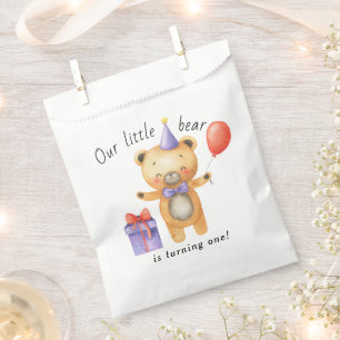 Sacolinha Nosso Urso Pequeno está virando um Aniversário de 