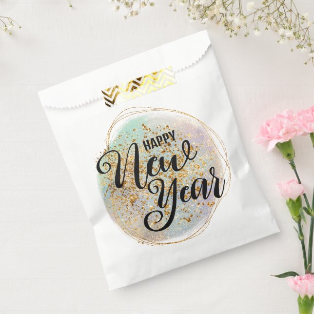 Sacolinha Novo Ano Dourado Negro (Selado)