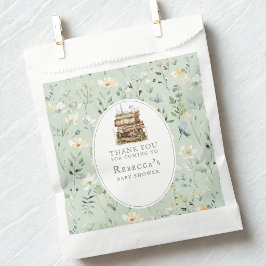 Sacolinha Novo capítulo churrasco de bebê aquarela, flor sil