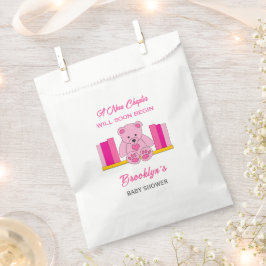 Sacolinha Novo Capítulo Teddy Bear Rosa-Rosa Chá de fraldas 