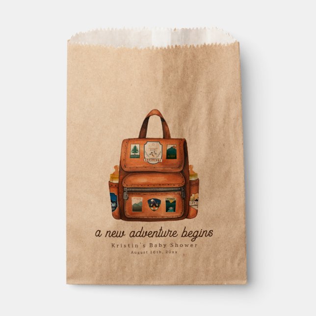 Sacolinha Novo mochila + Chá de fraldas de garrafas do Adven (Frente)