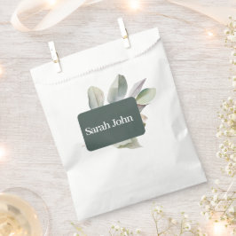 Sacolinha número moderno da tabela eucalipto