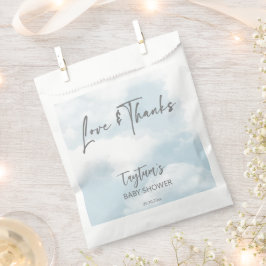 Sacolinha Nuvem chá de fraldas nuvens nuvens nuvens obrigado