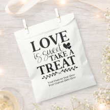 O Amor É Doce Por Favor Leve Um Saco de Brindes