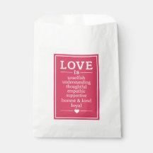 O amor é ... favorecer as bolsas