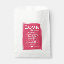 Sacolinha O amor é ... favorecer as bolsas