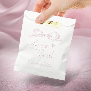 Sacolinha O Amor É Um Bom Casamento De Arco De Mão Rosa, Ros