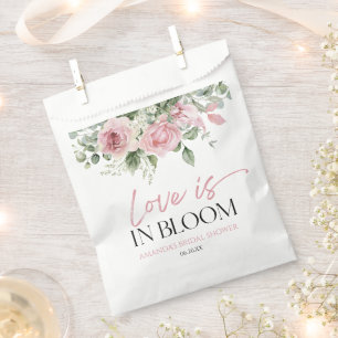 Sacolinha O Amor Está em Flor Rosa Cor-de-Rosa Floral Chuvei