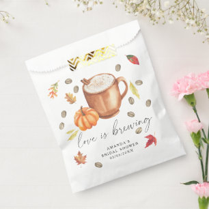 Sacolinha O amor está fazendo Chá de panela de café da abóbo