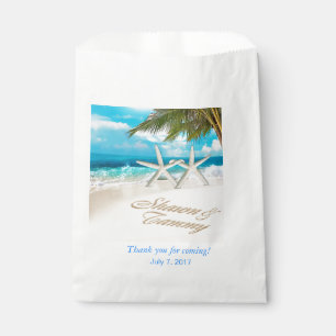 Sacolinha O branco lixa o casamento de praia da estrela do