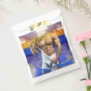 Sacolinha O cara musculoso de SlipperyJoe com six-pack na ac
