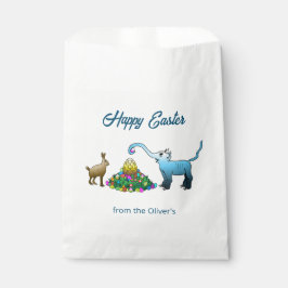 Sacolinha O coelho da Páscoa recolhe ovos de Páscoa