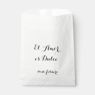 Sacolinha O EL Amor es Dulce- personaliza estas bolsas do