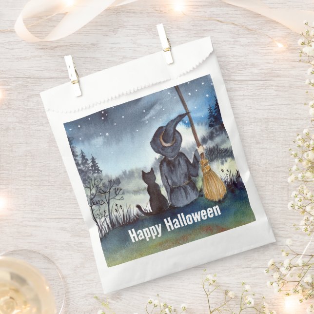 Sacolinha O Gato Negro do Halloween e a Bruxa Noite Estrelad (Cortado)