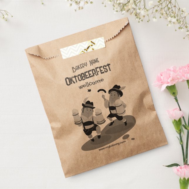 Sacolinha O Homem Bávaro divertido convida para Oktoberfest  (Selado)