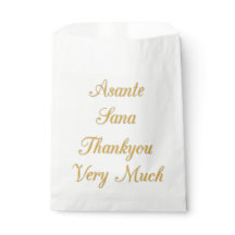 Obrigado Asante Sana Mensagem de Apreciação