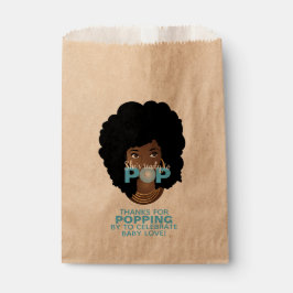 Sacolinha Obrigado! Bublegum Azul, Mulher Negra