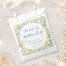 Obrigado Chá de fraldas Personalizado Floral Amare