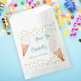 Sacolinha Obrigado de chá de panela de sorvete cooptado