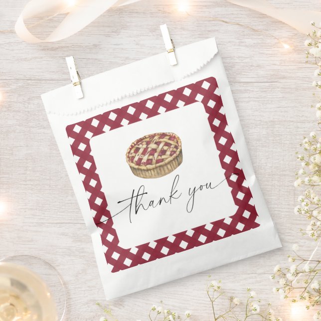 Sacolinha Obrigado de torta de água (Cortado)