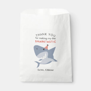 Sacolinha Obrigado do aniversário de Sharktastic você