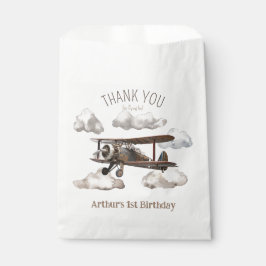 Sacolinha Obrigado Festas de avião a favor das bolsas