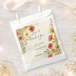 Sacolinha Obrigado floral russo de aquarela você boho casame