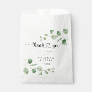 Sacolinha Obrigado Green Delight Eucalyptus Wedding