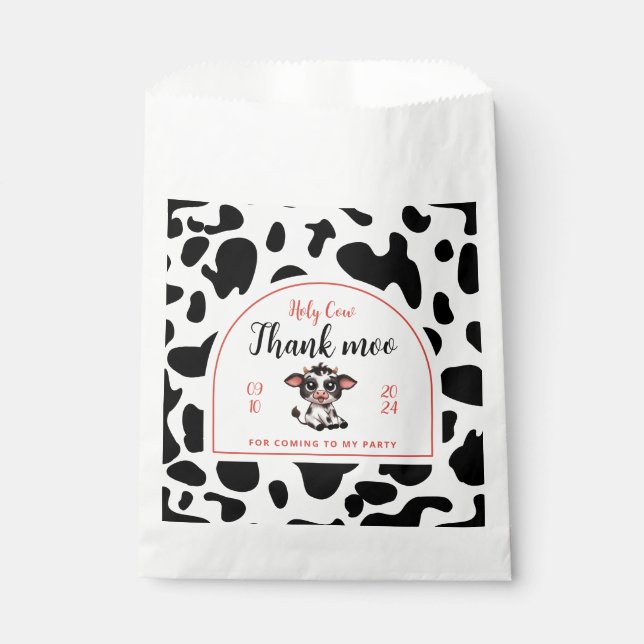 Sacolinha obrigado moo obrigado moo fofo (Frente)