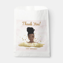 Sacolinha Obrigado! Mulher Negra de Aniversário, Destaques D