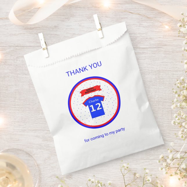 Sacolinha Obrigado nome personalizado 12 aniversário (Cortado)