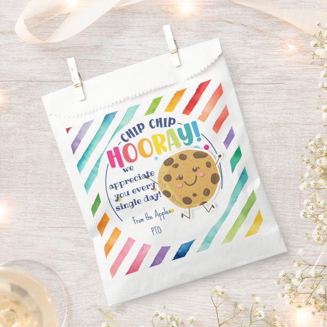 Sacolinha Obrigado, presente de biscoito. Você é o melhor. (Cortado)