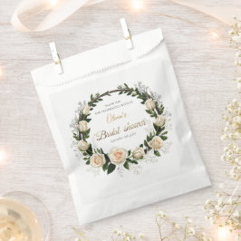 Sacolinha Obrigado Rosas Brancas & Resedos