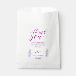 Sacolinha obrigado roxo, sua bolsa de casamento